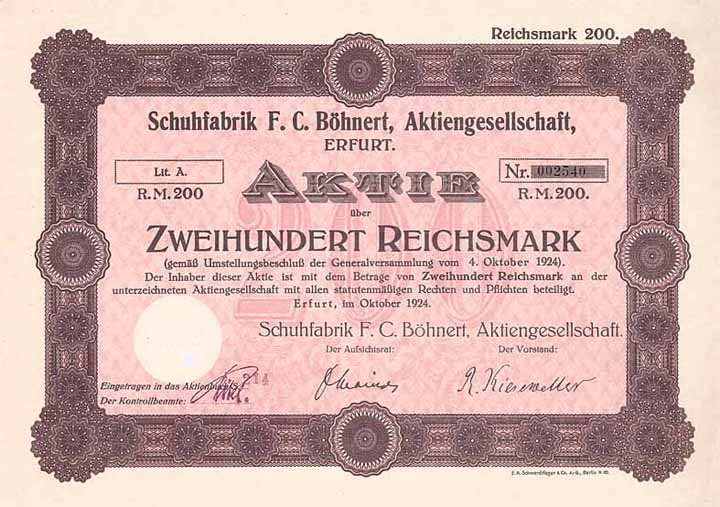 Schuhfabrik F. C. Böhnert AG