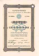 Saphir-Werke AG